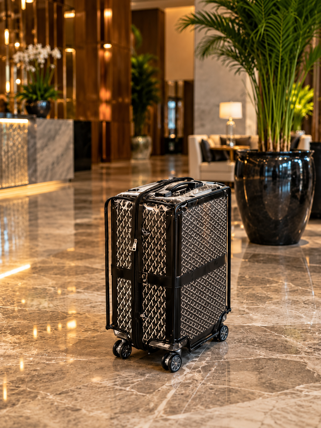 Goyard luggage cover design